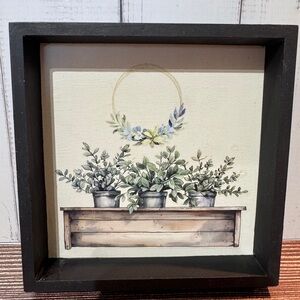 Farmhouse Greenery Shelf Sitter Rustic Decor